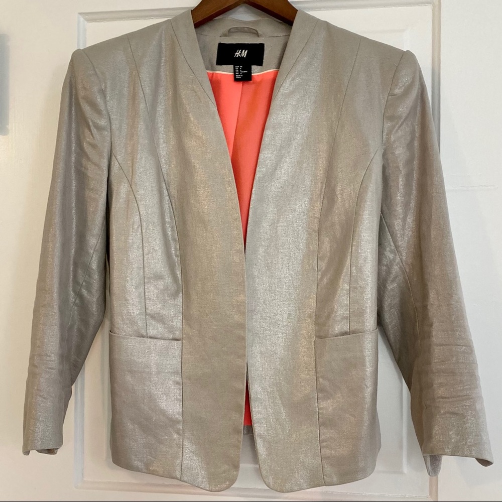 Silver tapered coat